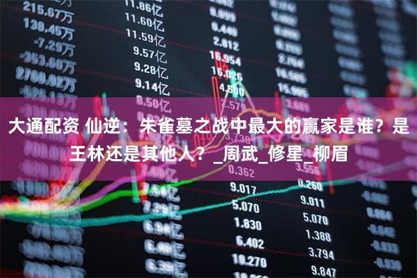 大通配资 仙逆：朱雀墓之战中最大的赢家是谁？是王林还是其他人？_周武_修星_柳眉