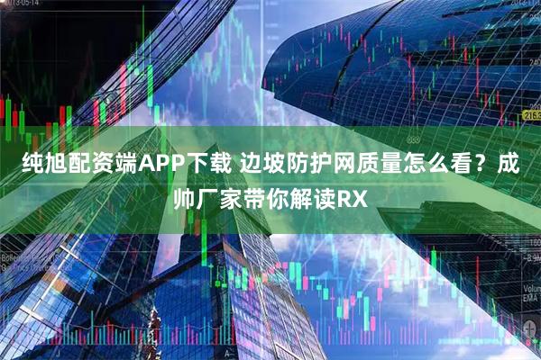纯旭配资端APP下载 边坡防护网质量怎么看？成帅厂家带你解读RX